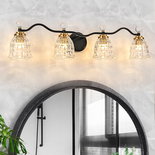 Black Brass-Glass Shade
