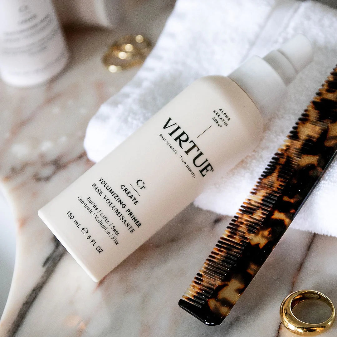 Virtue Volumizing Primer for Hair - Thickening & Texturizing Styling Spray for Fine, Thin Hair - Perfect for Daily Use & Special Occasions