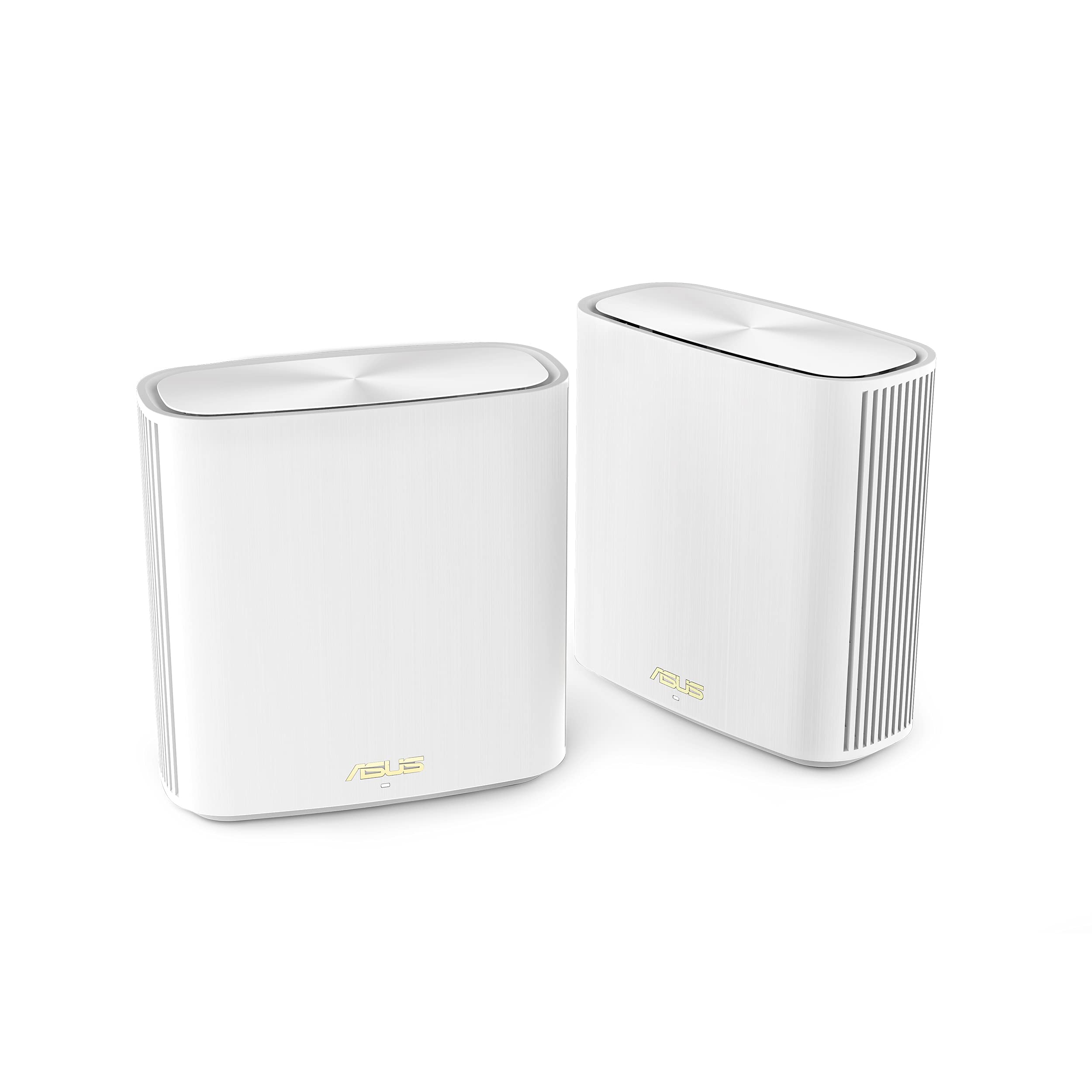 ASUS ZenWiFi XD6 Dual-Band Mesh WiFi 6 System (2-Pack) - Whole-Home Coverage up to 5,400 sq.ft, 5400Mbps Speed, AiMesh Technology, Lifetime Security & Parental Controls - Perfect for Large Homes, Smart Devices & 4K Streaming