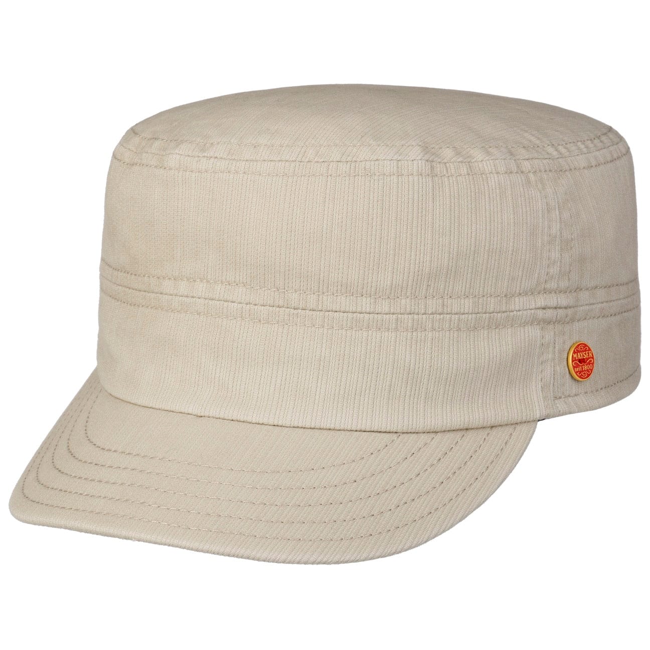 Mayser Sun Protect Castro Army Cap - UPF 50+ UV Protection, Adjustable & Breathable for Outdoor Activities, Hiking, and Travel