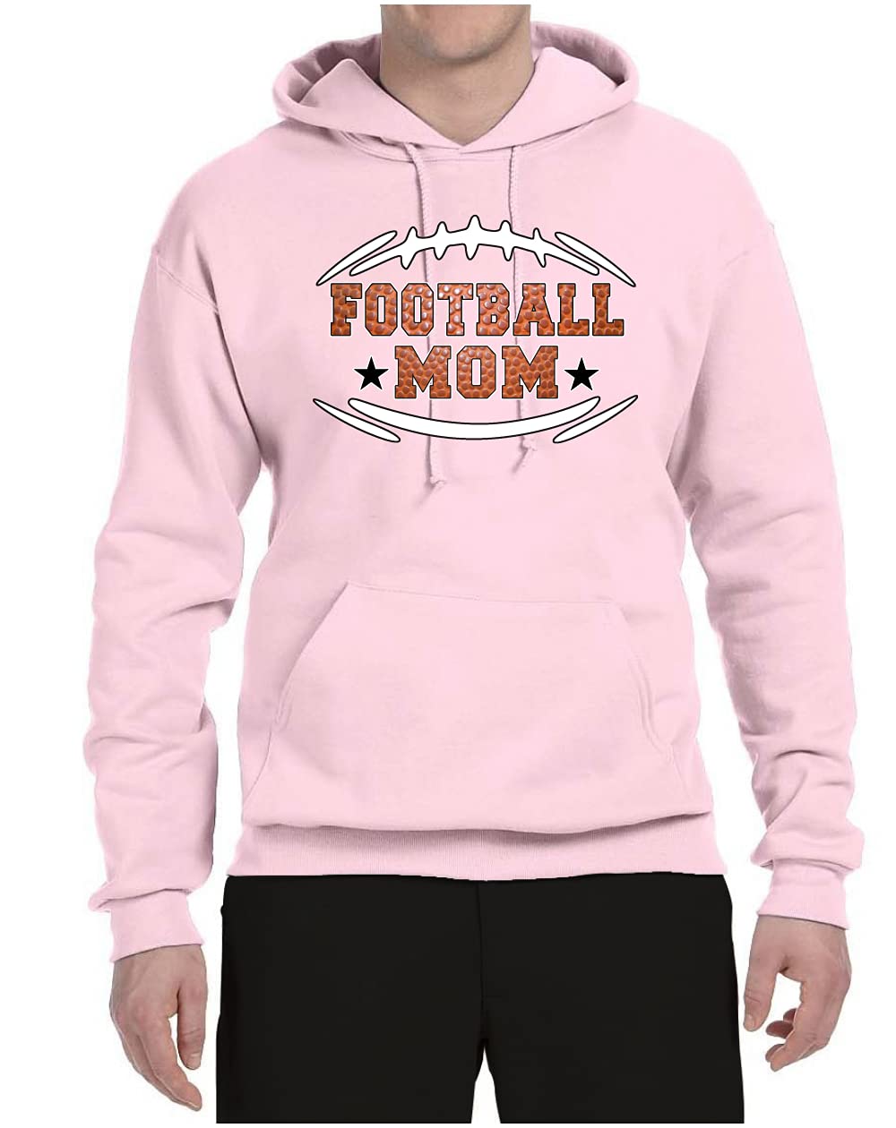 Wild Bobby Football Mom Sports Unisex Graphic Hoodie Sweatshirt - Comfortable Pullover for Football Games, Tailgating & Casual Wear