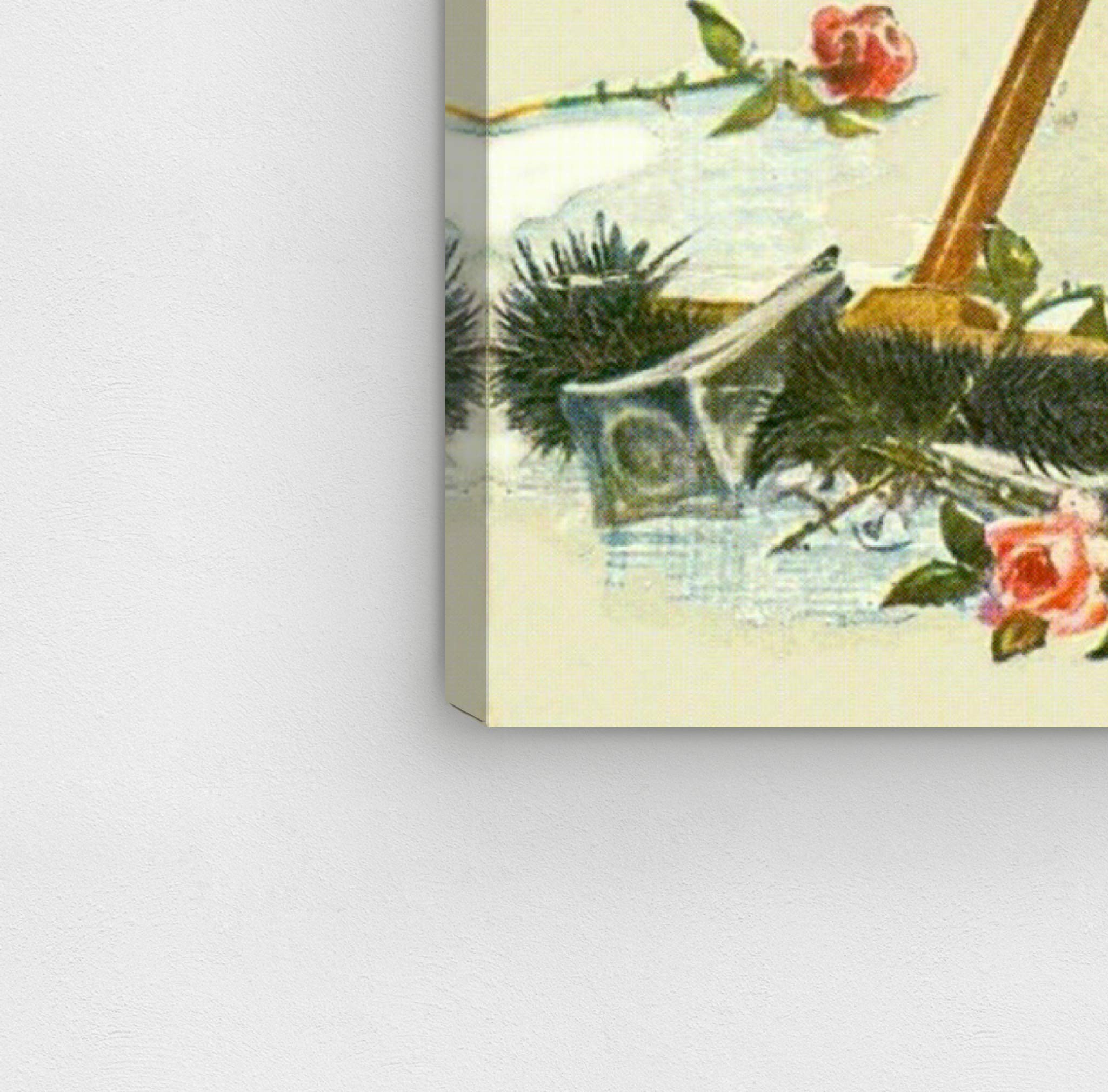 Oliver Gal Artist Co. Kitty Cleaning Up Wall Art Canvas Print - 30