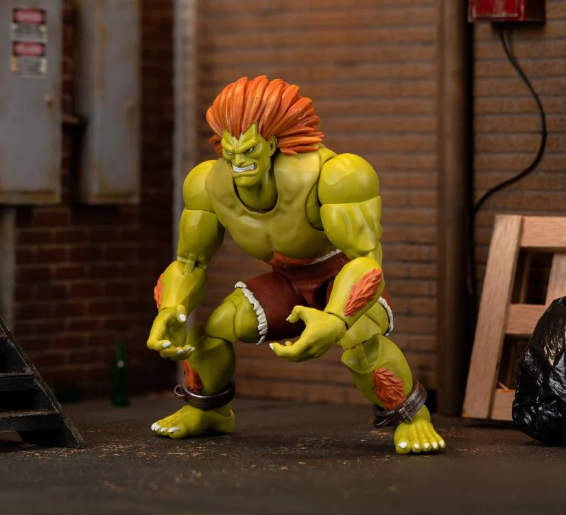 Jada Toys 1/12 Scale 6-Inch Ultra Street Fighter II: The Final Challengers Blanka Action Figure - Collectible Fighting Game Character for Display & Play