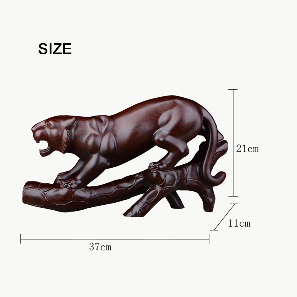 Handcrafted Jaguar Animal Sculpture - Brave & Agile Home Decor for Desktop, Living Room | Unique Wildlife Art for Office & Gift Giving