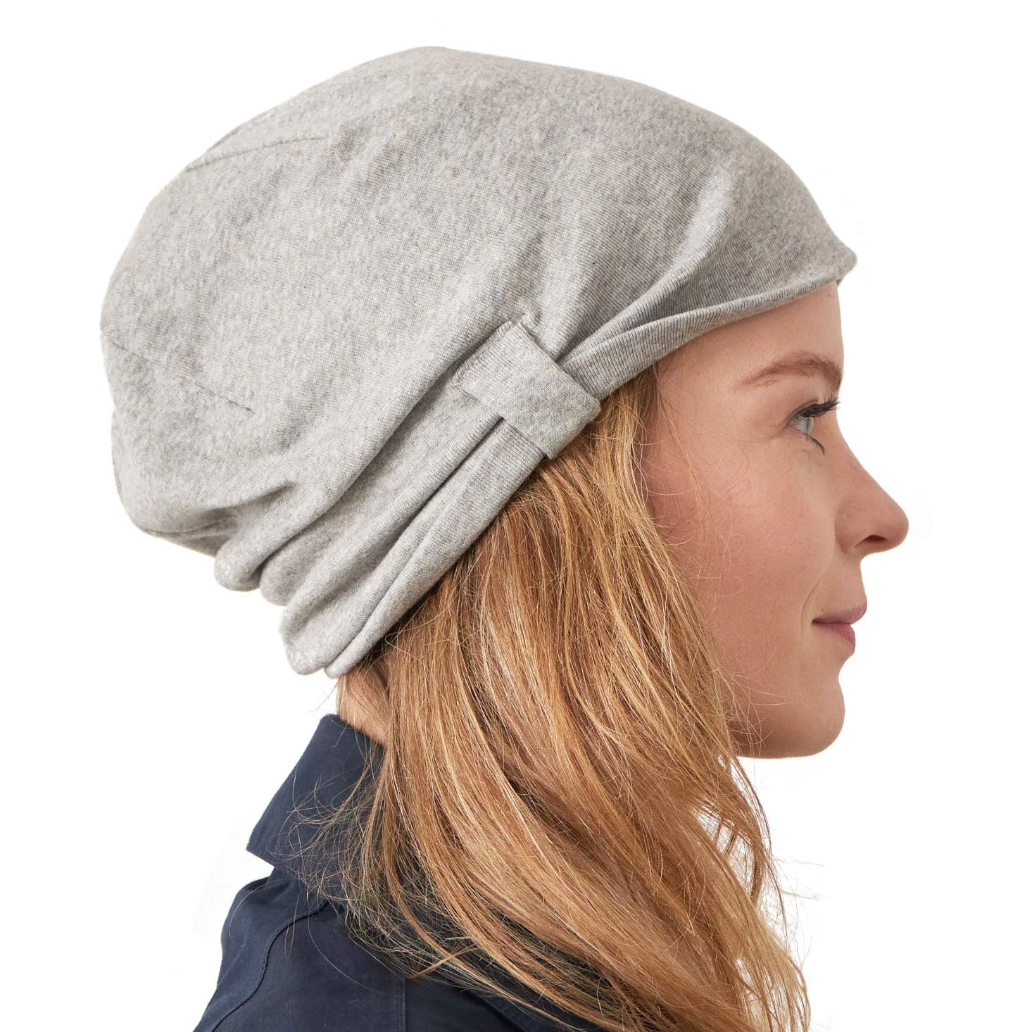 CHARM Organic Cotton Slouchy Beanie for Women - Soft Summer Chemo Hat & Comfortable Headwear for Cancer Patients - Perfect for Outdoor Activities, Relaxing at Home, and Everyday Fashion