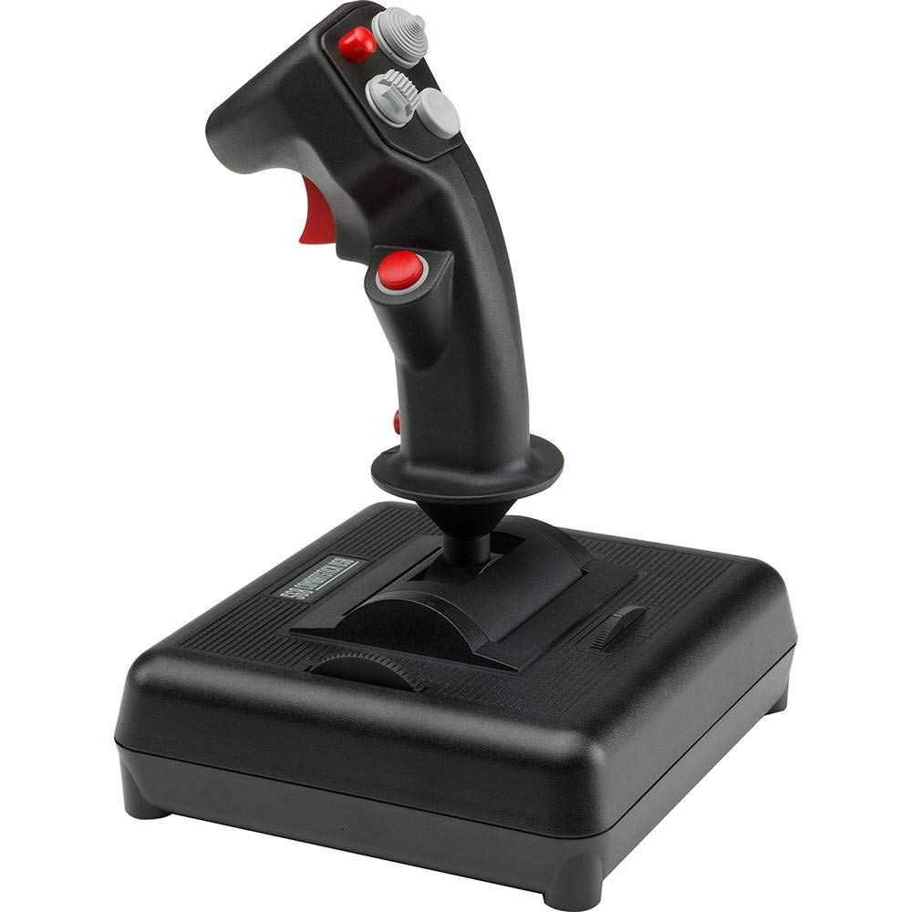 CH Products USB Combatstick Flight Joystick - Precision Gaming Controller for PC & Flight Simulators | Perfect for Combat Flight Games & Aviation Enthusiasts
