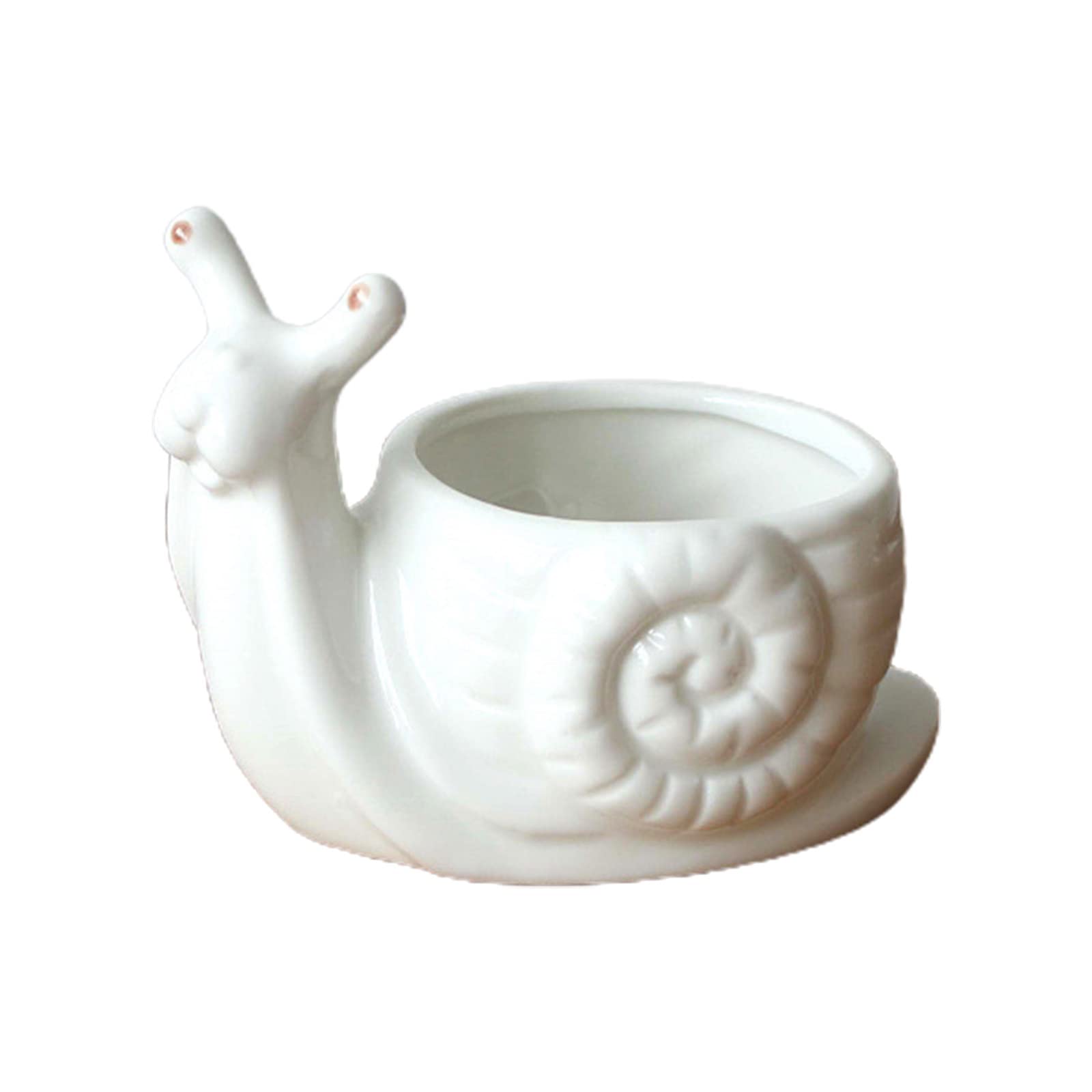 Small Ceramic Flower Pot - Cute Animal Shaped Succulent Planter for Cactus, Bonsai & Desktop Plants | Perfect for Home Office Decor, Gift Ideas & Indoor Gardening