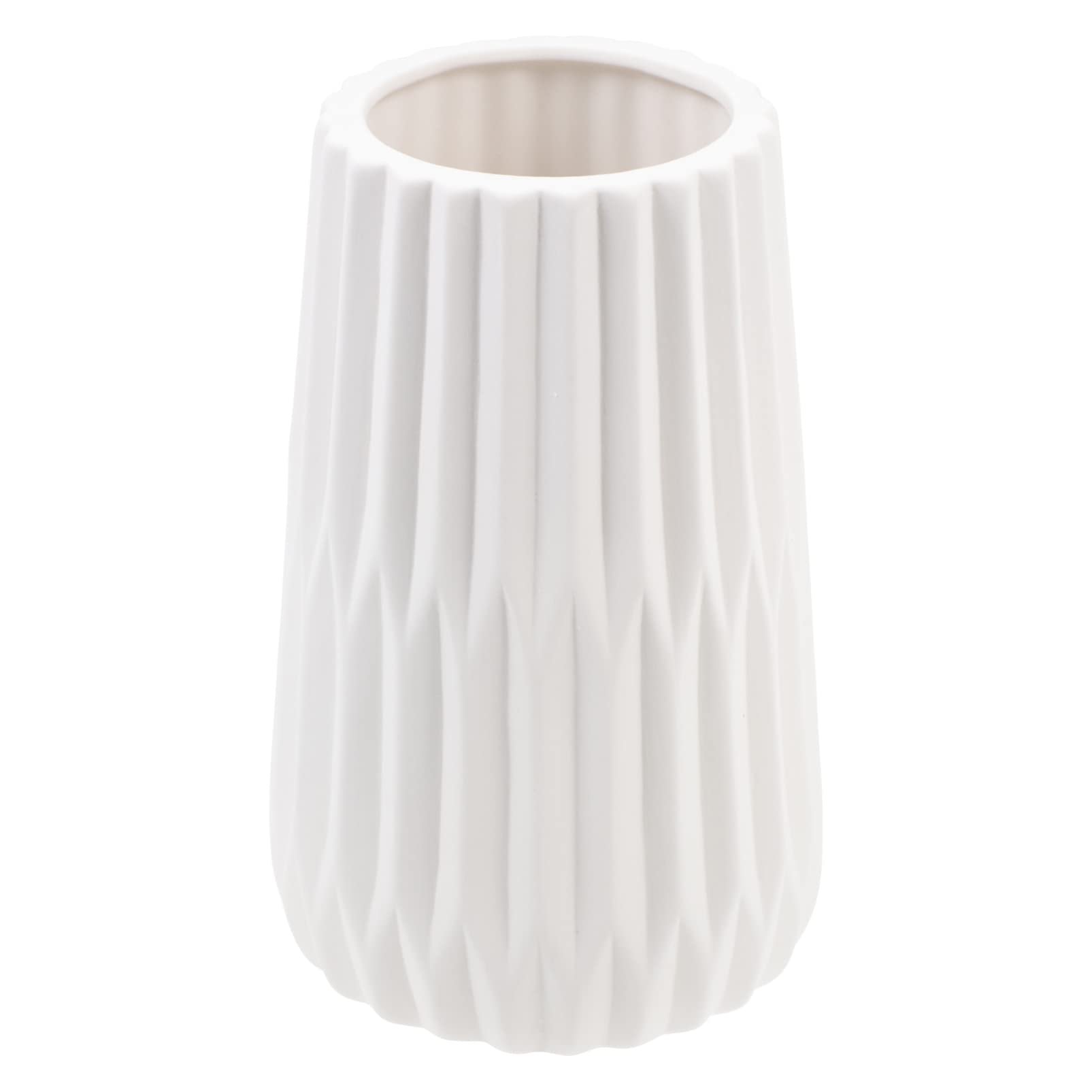 FOMIYES Ceramic Floral Vase - Elegant Origami Shape Cylinder Flower Vase for Home, Office, Garden Decor | Perfect for Table Centerpieces, Wedding Decorations & Gift Giving