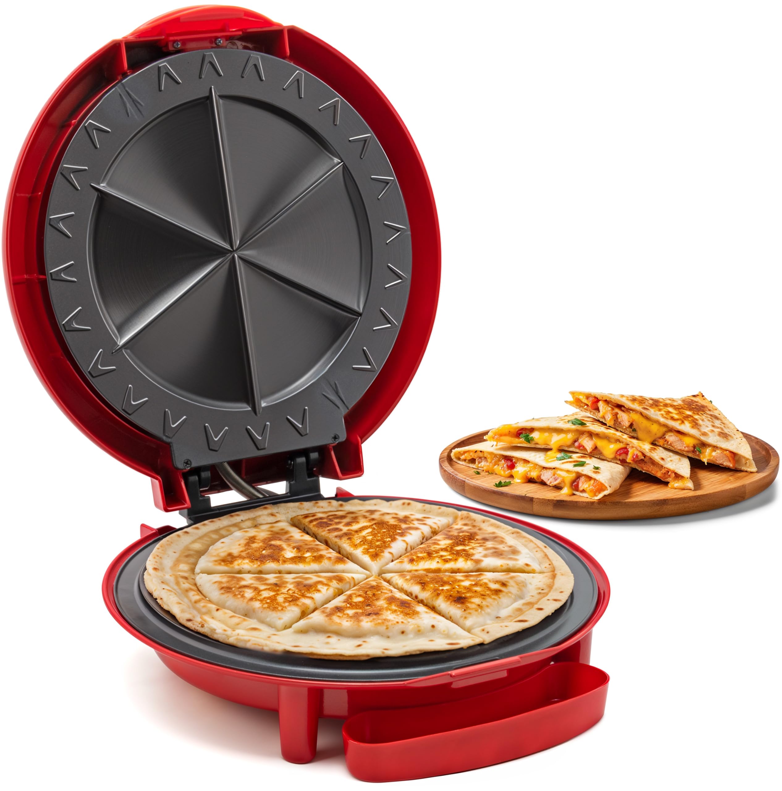 Elite Gourmet EQD-118 Electric Quesadilla Maker with Non-Stick 11