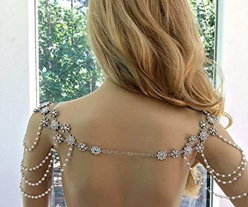 Art Deco Pearl Necklace - Vintage Great Gatsby Style Jewelry for Women - Perfect for 1920s Themed Parties, Weddings & Evening Events
