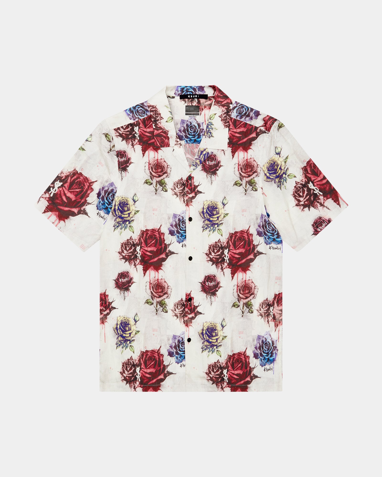 GRAFF ROSE RESORT Short Sleeve Shirt for Women - Floral Print Casual Summer Top | Beach Vacation, Resort Wear & Everyday Outfits