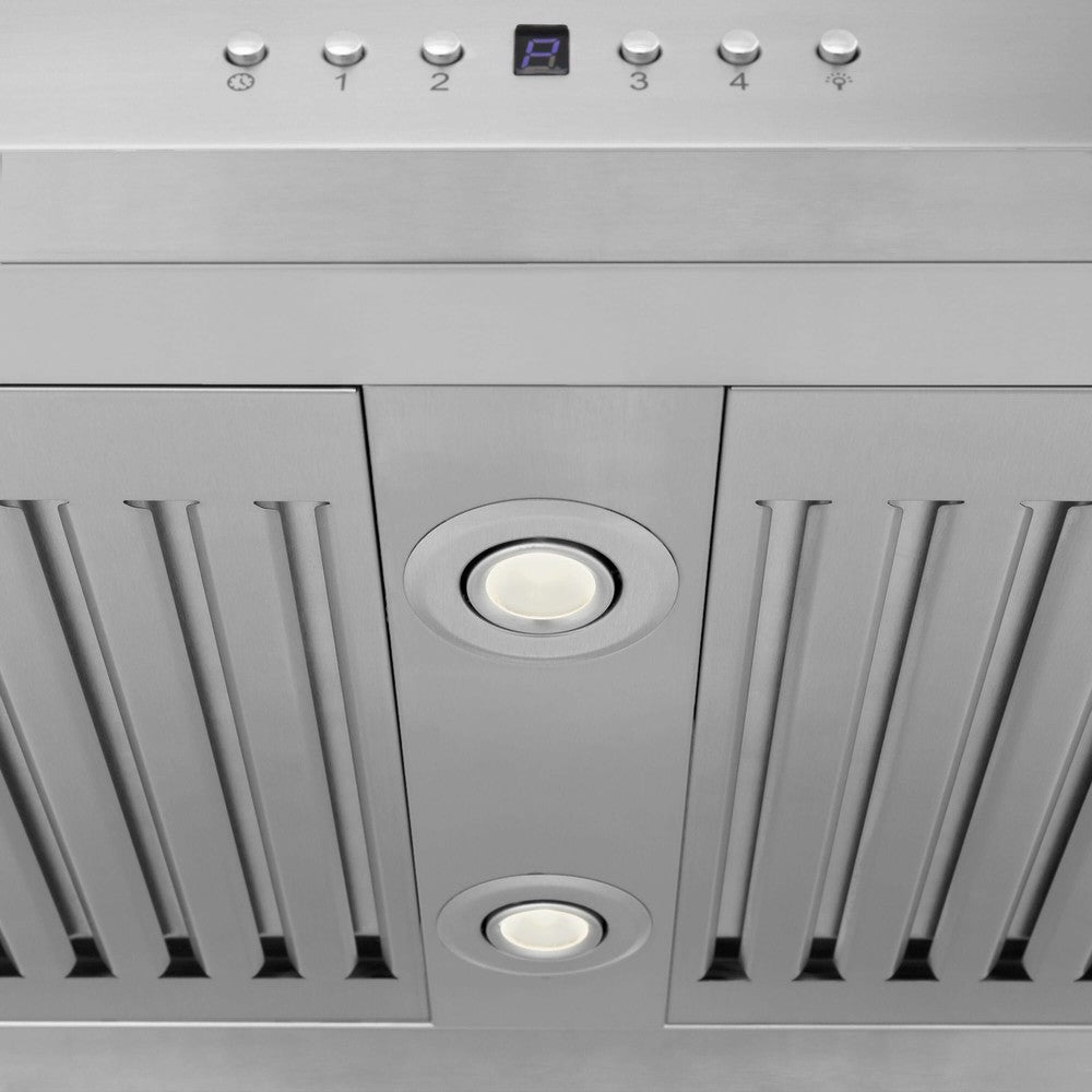 ZLINE GL5i 30-Inch Island Mount Range Hood - Stainless Steel & Glass Design for Modern Kitchens | Powerful Ventilation for Cooking, Grilling & Baking