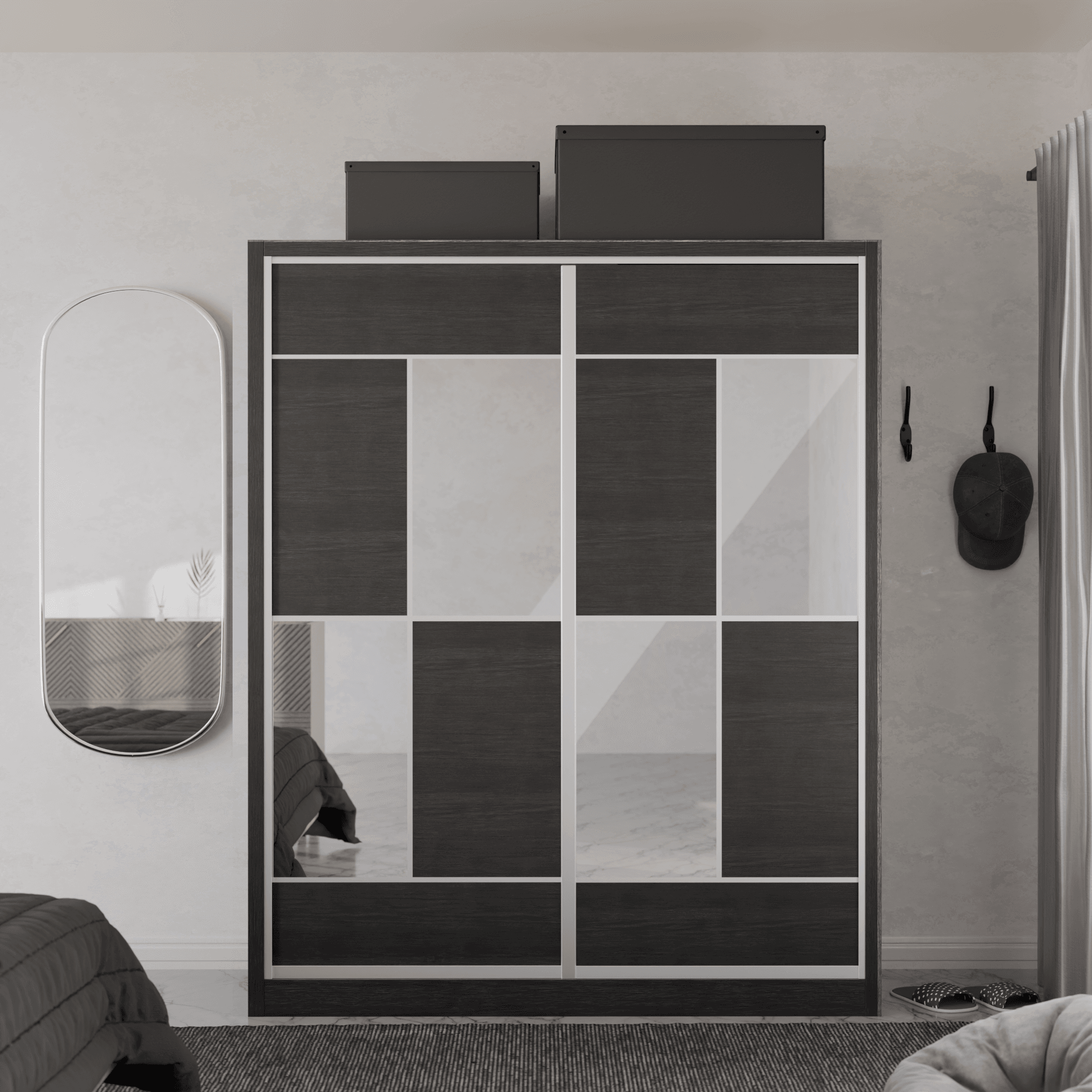 Micasa Modular Wardrobe W03 - Customizable Closet System for Bedroom & Walk-in Closet | Space-Saving Storage Solution for Modern Homes