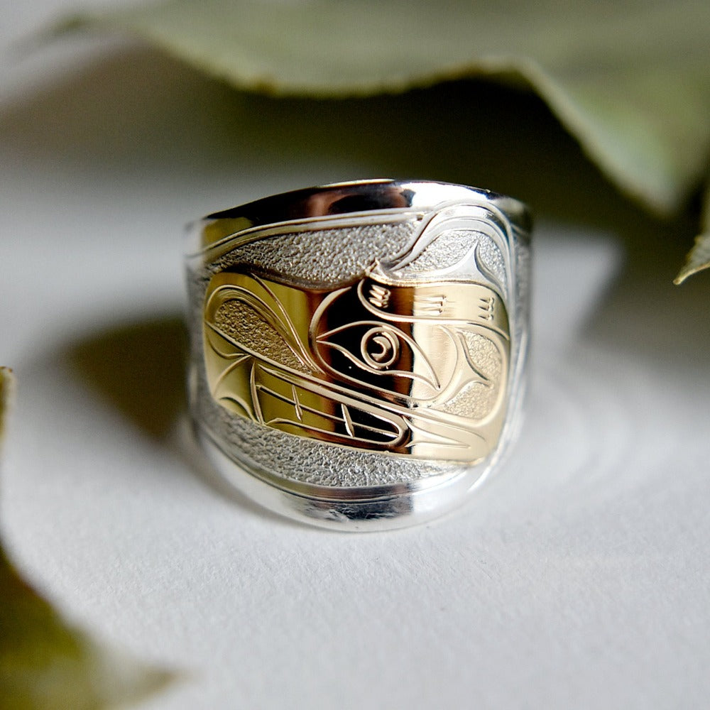 14K Yellow Gold Overlay Extra Wide Tapered Ring for Women - Elegant Stackable Band for Everyday Wear & Special Occasions