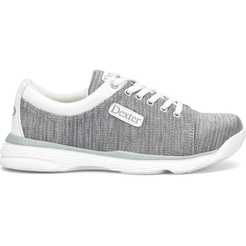Dexter Women's Ainslee Wide Width Bowling Shoes - Grey/White Size 10 | Comfortable & Durable for League Play & Casual Bowling