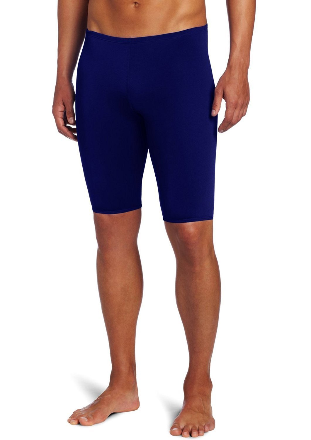 High-Performance Compression Men's Shorts Tights - Nylon Athletic Skins for Gym Workouts, Running, Cycling, Swimming, Basketball & Cricket - Moisture-Wicking & Breathable (Large, Plain Blue) - Ideal for Sports Training & Active Lifestyle