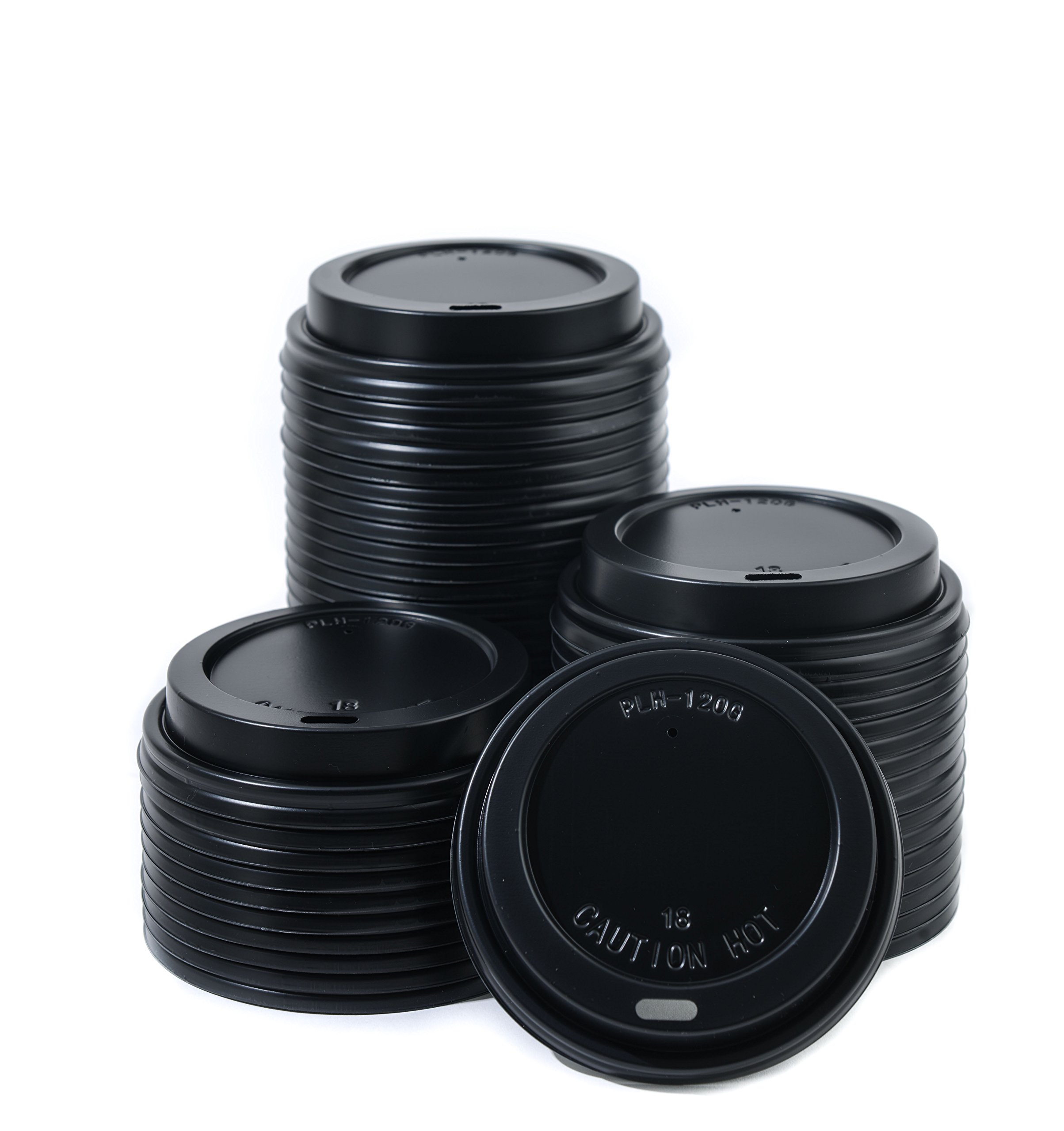 EcoQuality 16 oz Disposable Paper Cups with Black Dome Lids - 300 Count Bulk Pack for Hot & Cold Beverages - Perfect for Coffee, Tea, Cocoa, Travel, Office, Parties & Events - Durable & Eco-Friendly Drinkware