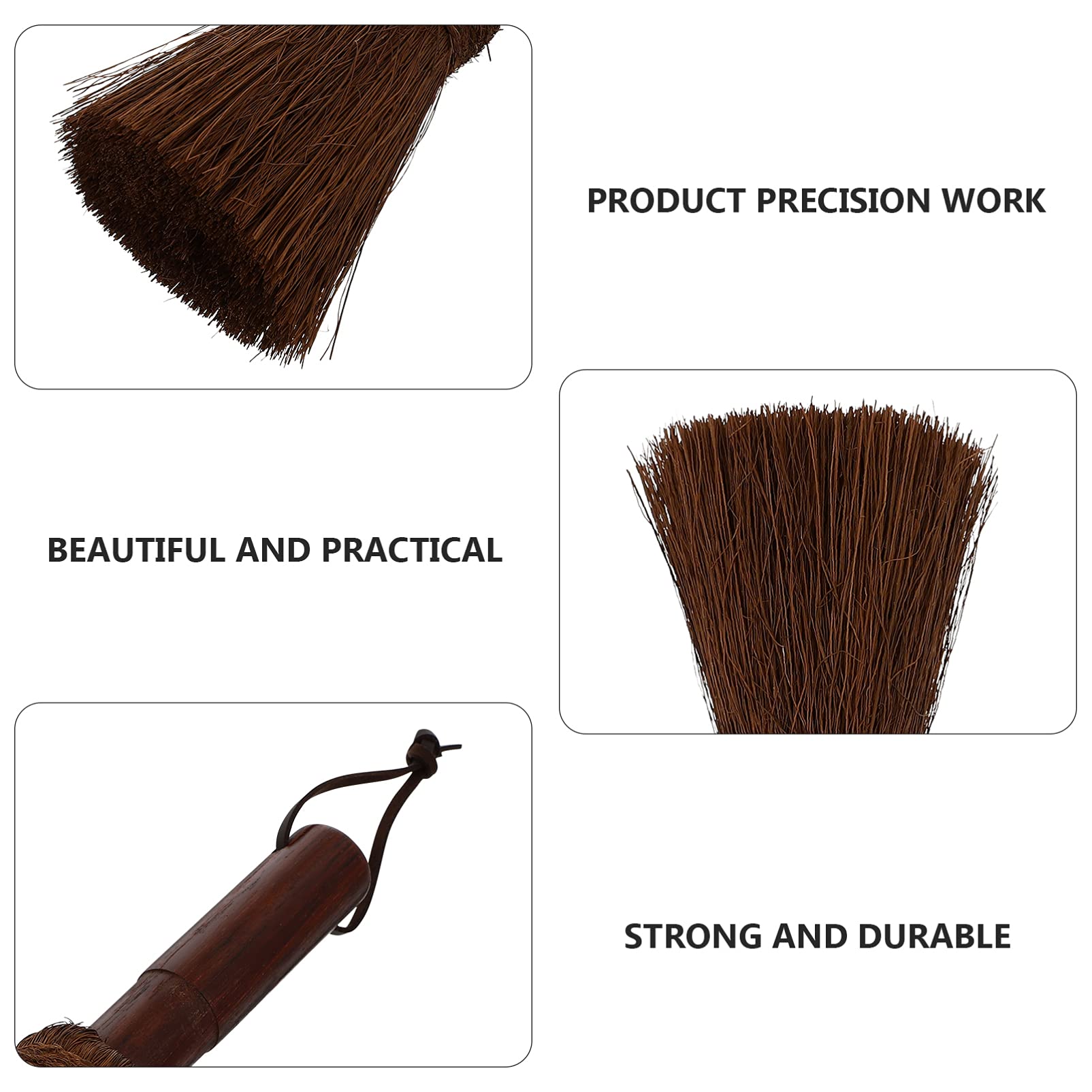 Hemoton Multipurpose Cleaning Brush - Handmade Scrub Brush for Pots, Pans & Woks - Durable Kitchen Brush for Washing, Scrubbing & Cleaning - Perfect for Cast Iron, Stainless Steel & Non-Stick Cookware