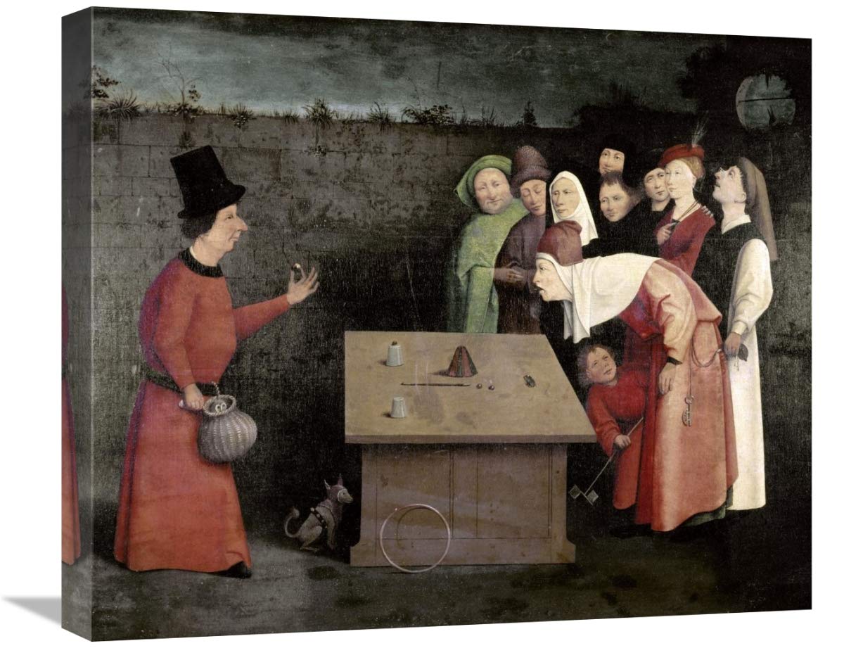 22 Inch Hieronymus Bosch Conjuror Art Print - Premium Canvas Wall Decor for Living Room, Bedroom & Office