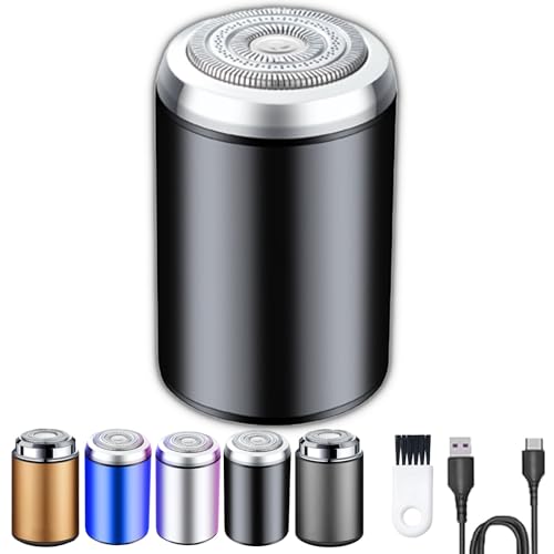 Mini Electric Shaver for Men & Women - Portable USB Rechargeable Waterproof Travel Razor - Perfect for Home, Car, Office & On-the-Go Grooming (Black)