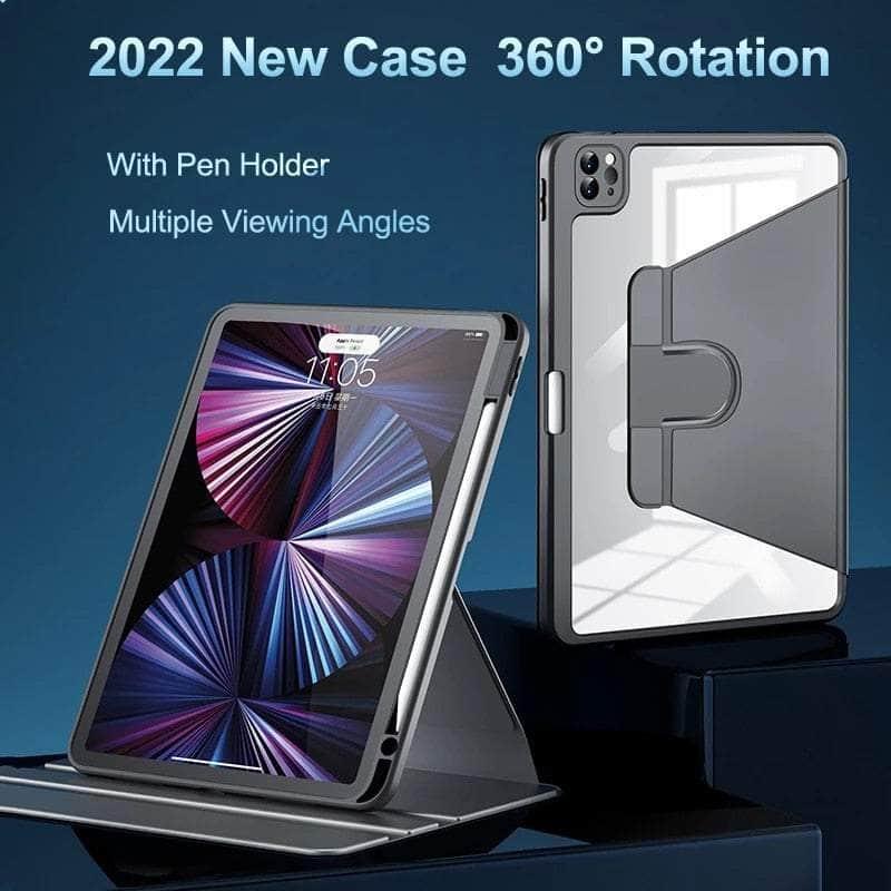 360° Rotating iPad 10 (2022) Protective Case with Apple Pencil Holder - Perfect for Work, Study & Travel
