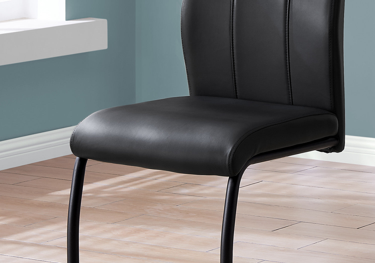Cabot Dining Chairs Set of 2 - Modern Black Wooden Kitchen Chairs for Dining Room, Kitchen, and Breakfast Nook - Sturdy and Comfortable Seating Solution