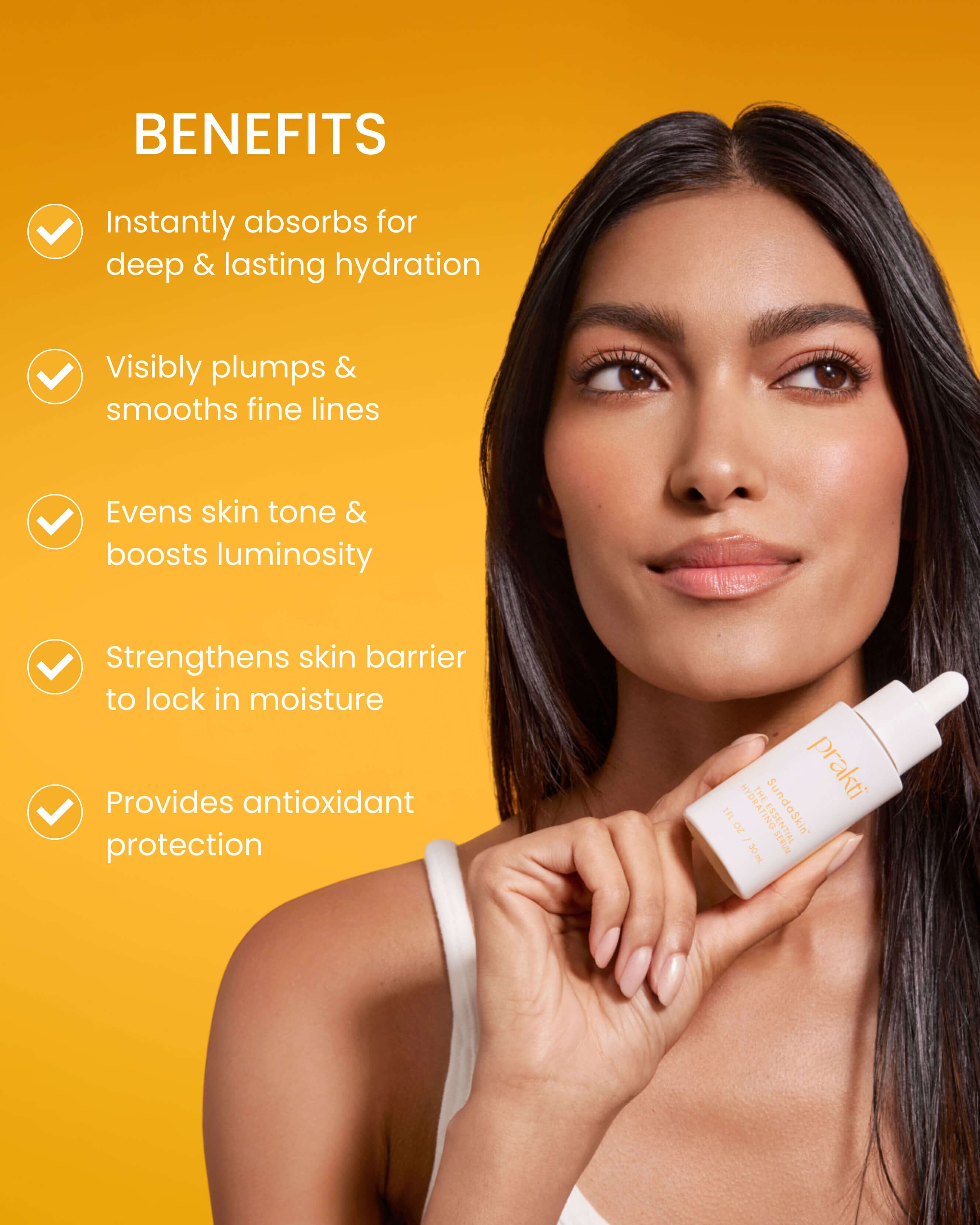SundaSkin The Essential Hydrating Serum for Face - Vitamin C & Hyaluronic Acid Anti-Aging Moisturizer - Perfect for Dry Skin & Night Skincare Routine