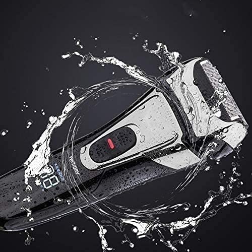 Premium Electric Razor for Men - Cordless Rechargeable Wet/Dry Foil Shaver with Pop-up Beard Trimmer, IPX7 Waterproof - Perfect for Travel, Gym & Daily Grooming - Ideal Christmas Gift for Him