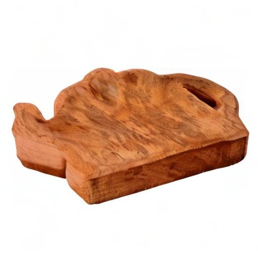 Purpledip Wooden Serving Tray - Handcrafted Tea Time Snack Platter for Cookies, Fruits & After Dinner Mints | Perfect for Afternoon Tea, Coffee Break & Entertaining Guests (11288)