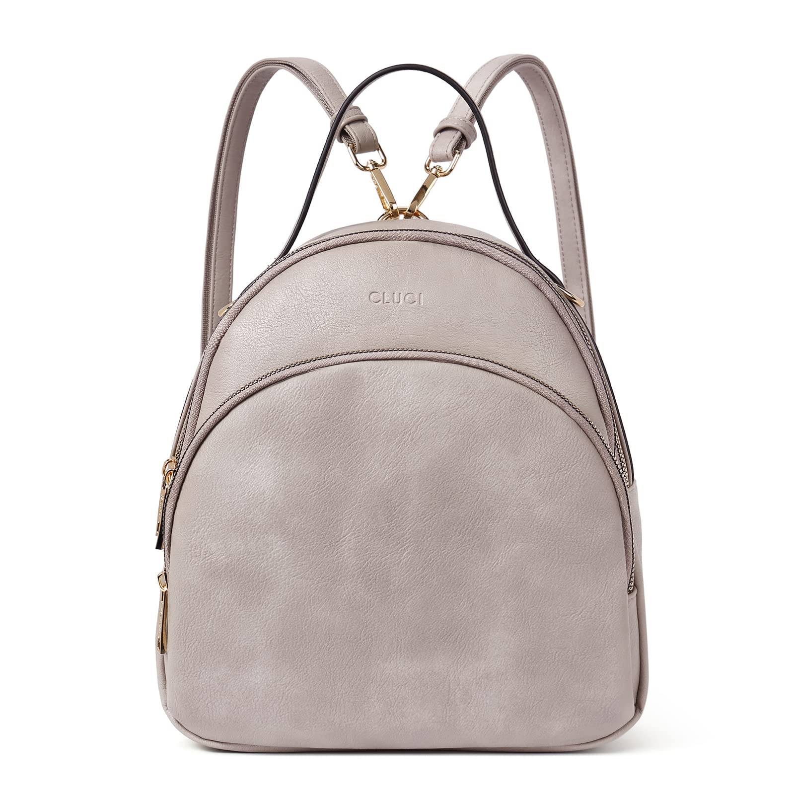 CLUCI Women's Leather Backpack Purse - Convertible Travel Backpack & Shoulder Bag for Women, Stylish Designer Daypack for Work, School, College, Commute and Weekend Getaways