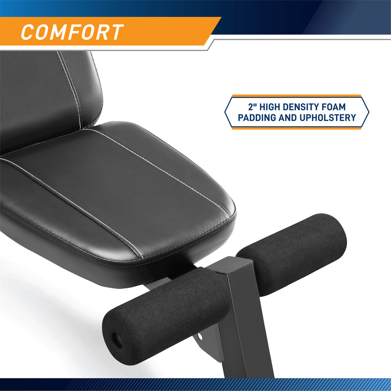 Marcy SB 10115 Adjustable Weight Bench for Home Gym - Multi-Functional Utility Workout Bench for Strength Training, Full Body Exercises - Perfect for Home Fitness & Small Space Workouts