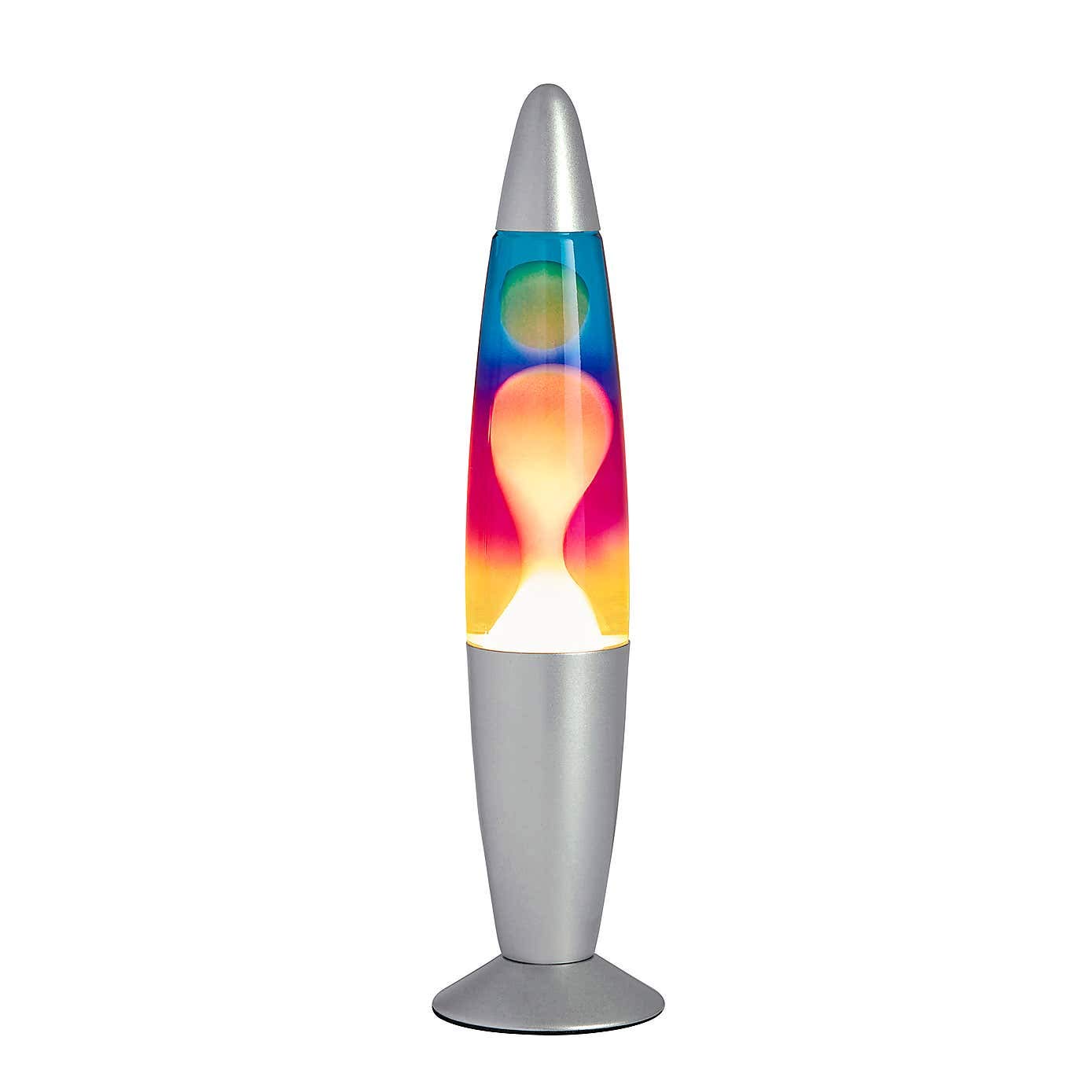 Rainbow Lava Lamp - Colorful Motion Liquid Decoration for Home, Office, or Dorm Room - Relaxing Mood Light for Meditation, Study, or Party Decor