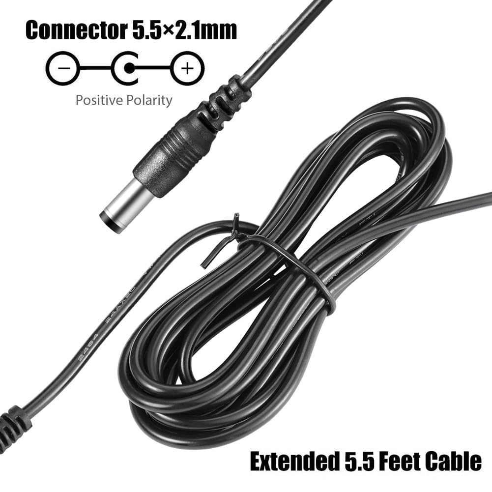 9V Replacement Charger for Hurricane Spin Scrubber Brush - Compatible with HSS1, HSSI & JF-DY085030 Models - Fast Charging for TeleBrands Corp Turbo Scrubber - Perfect for Deep Cleaning Bathrooms, Tiles, and Kitchen Surfaces