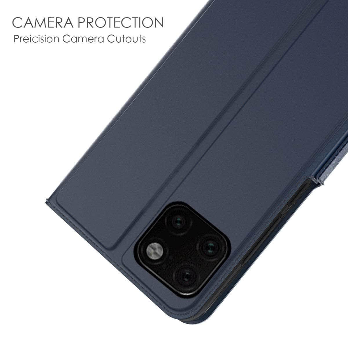 iPhone SE 2020 Case - PU Leather Flip Stand Wallet Cover with Shockproof Protection | Perfect for Everyday Use, Travel & Business Meetings