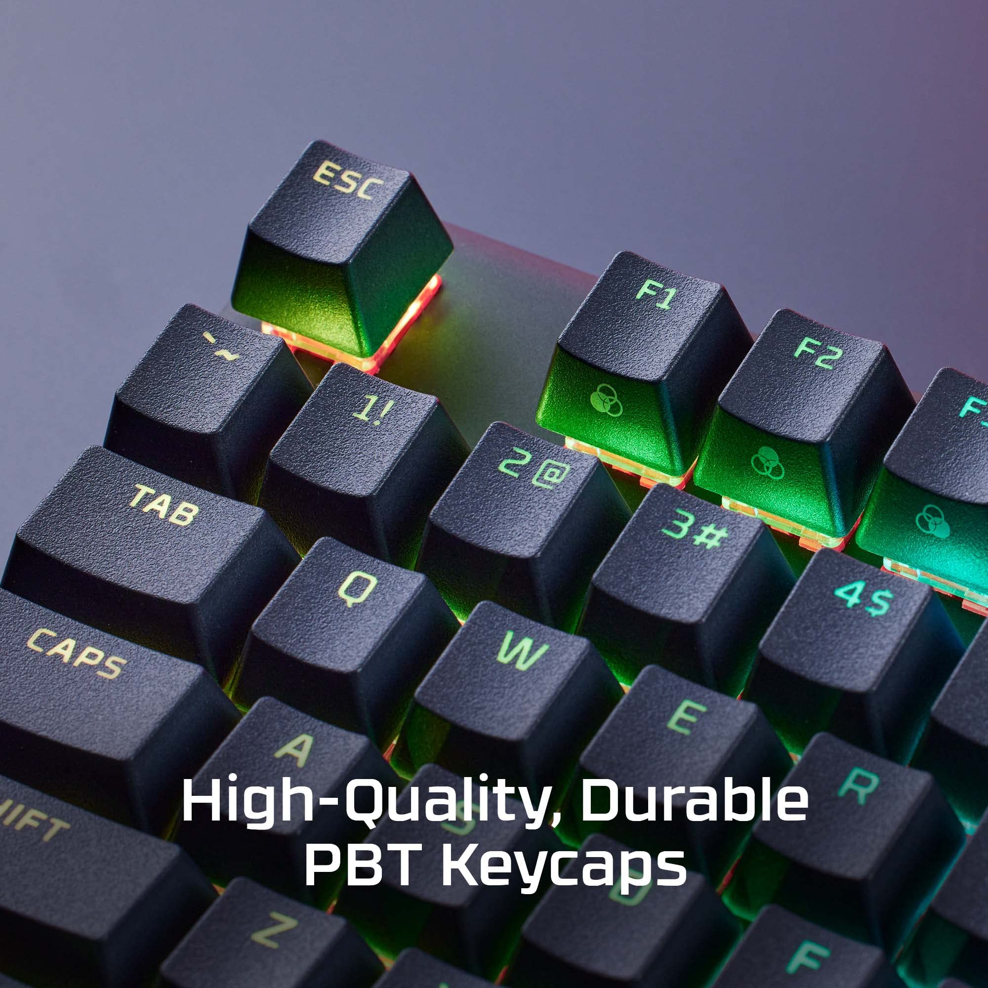 HyperX Alloy Origins PBT Mechanical Gaming Keyboard - RGB Backlit, Compact Aluminum Frame, Customizable with HyperX NGENUITY, Tactile Aqua Switches | Perfect for PC Gaming, Esports & Office Work
