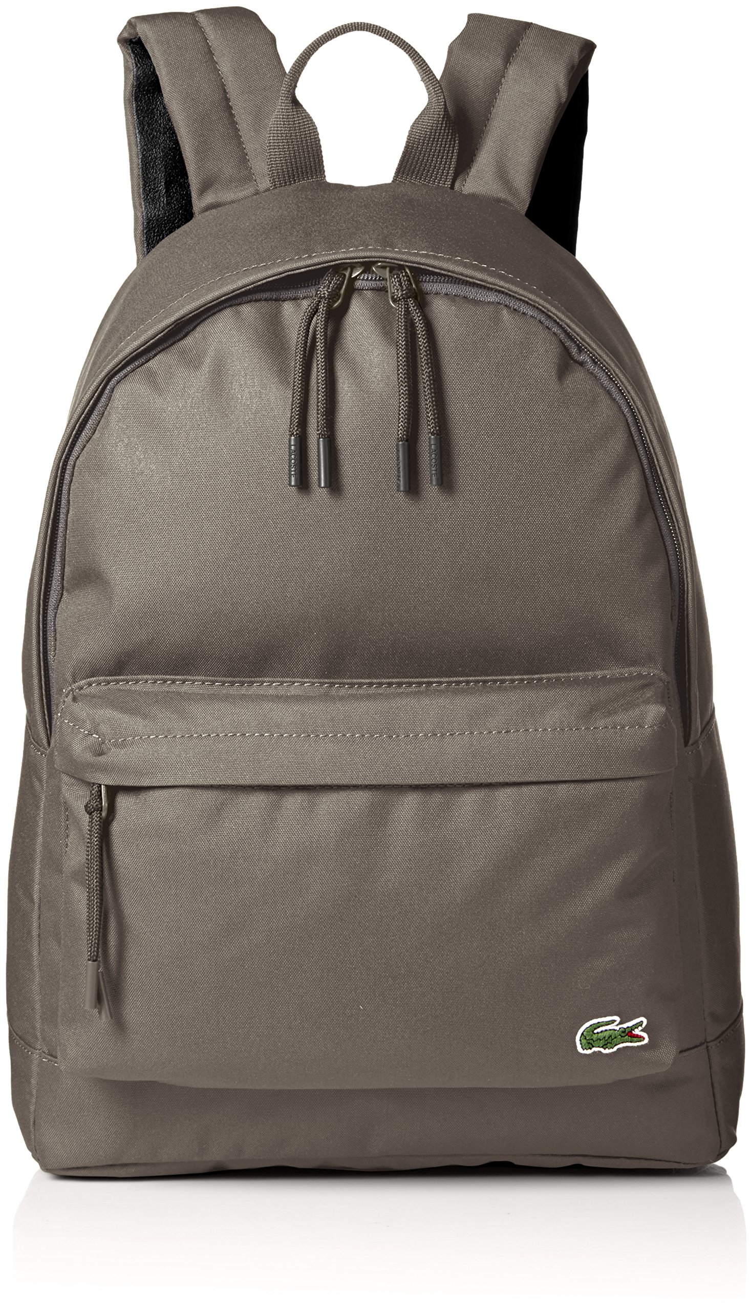 Lacoste Men's Neocroc Backpack - Stylish & Durable Vetiver Color One Size Backpack for Work, School & Travel