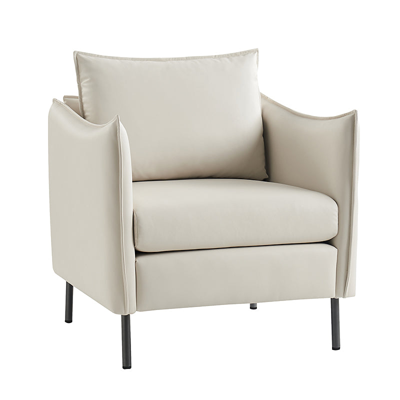 Modern Comfy Armchair with Cat Anti-Scratch Fabric - Stylish & Durable Living Room Chair for Pet Owners - Perfect for Reading, Relaxing, and Cat-Friendly Spaces