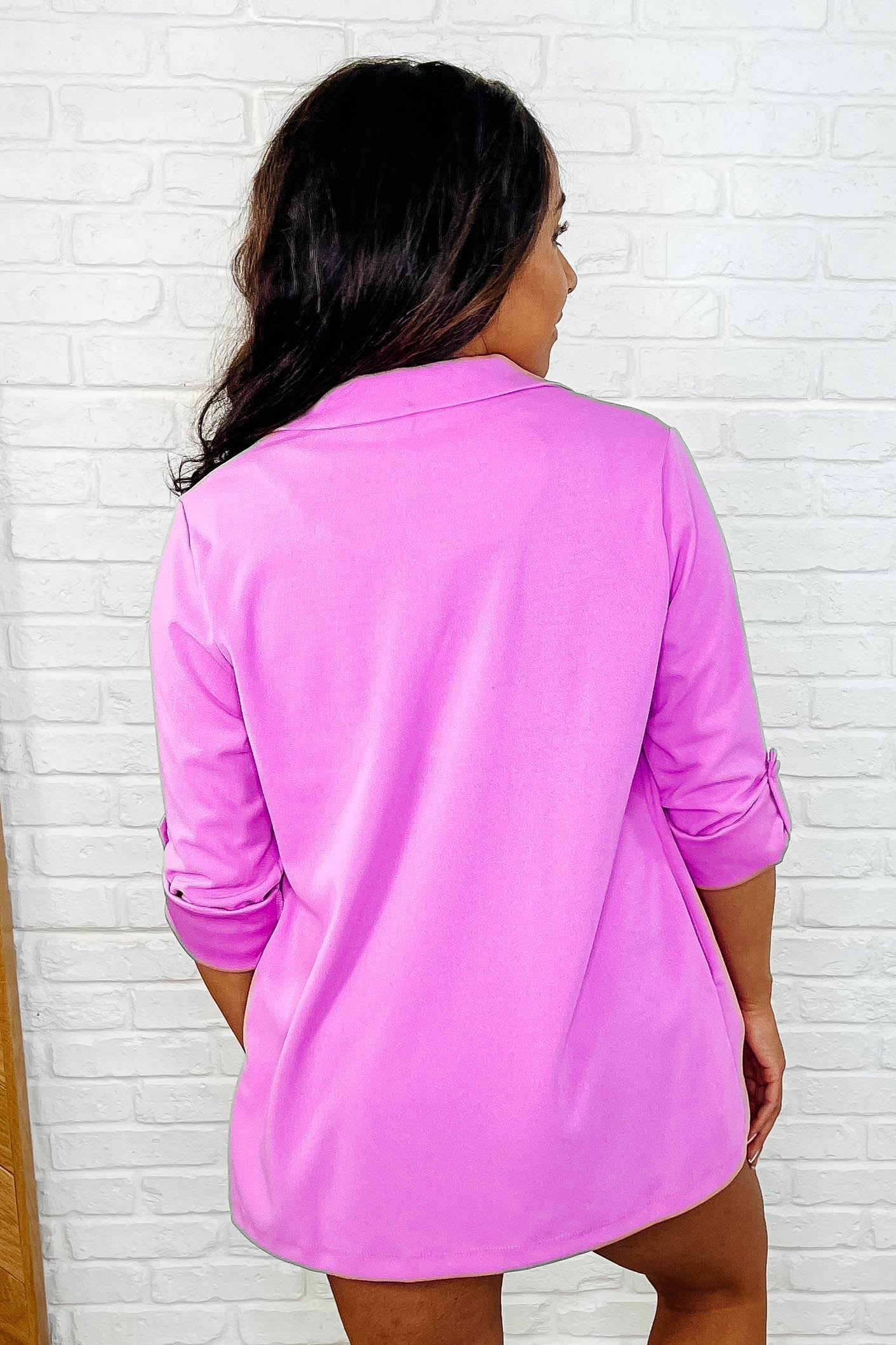 I'm Really That Gal Open Front Blazer in Orchid Glow - Trendy Women's Fashion Blazer for Office, Party & Casual Wear