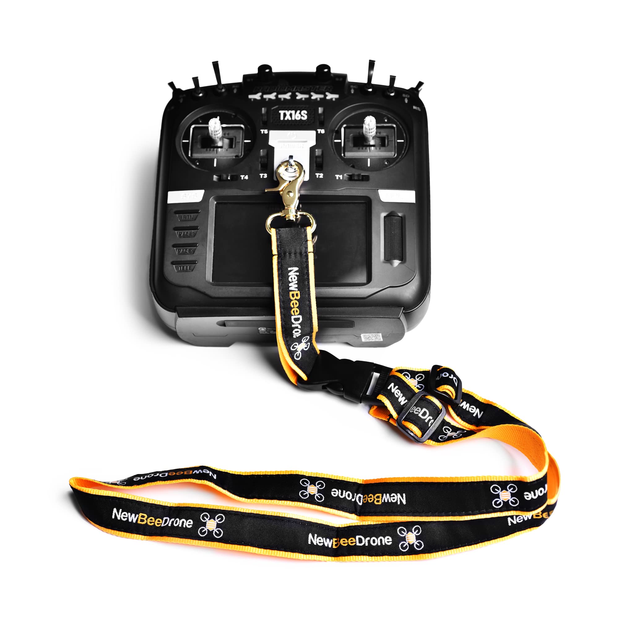 SPEEDY BEE NewBeeDrone Adjustable Detachable Lanyard Strap for DJI FPV & RC Radio Transmitters - Comfortable Neck Strap for Drone Remote Controllers - Perfect for FPV Racing, Aerial Photography & RC Hobbies