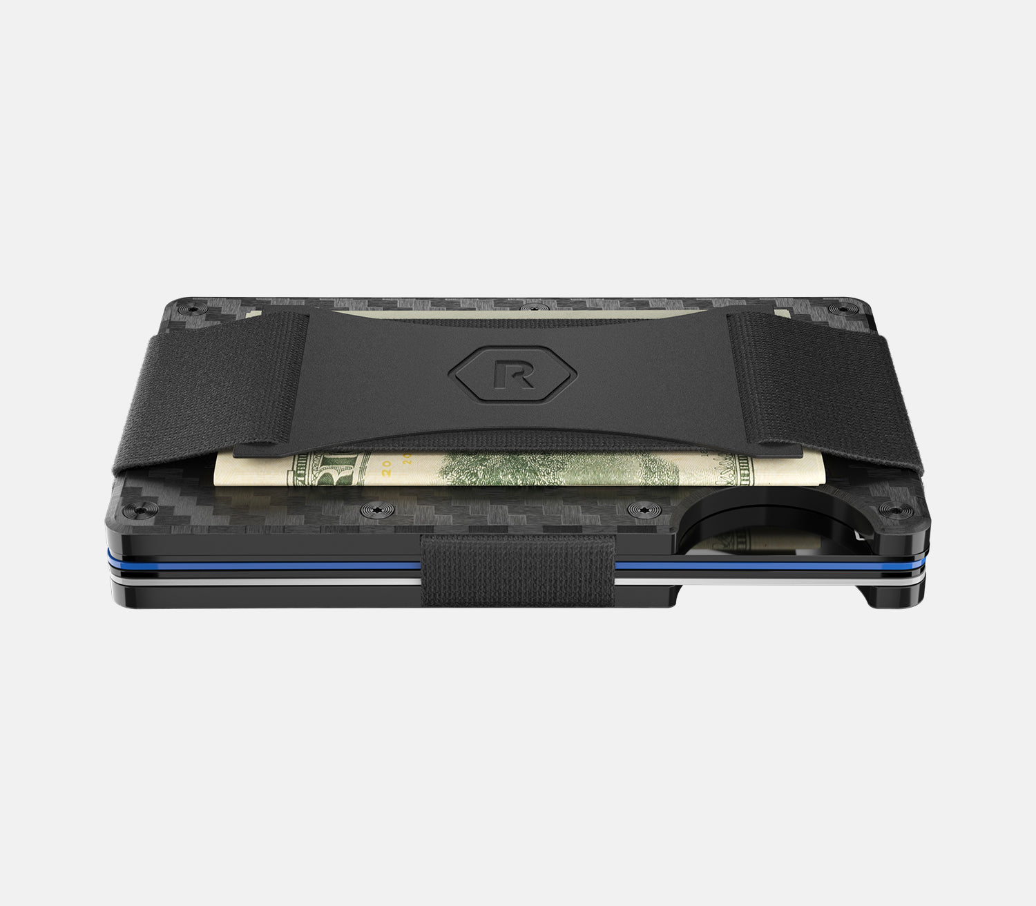 Ridge Wallet Los Angeles Chargers Edition - Slim Carbon Fiber 3K RFID Blocking Minimalist Wallet for Men | Perfect for Everyday Carry, Travel & Sports Fans