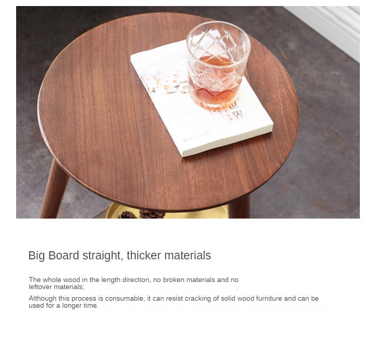 Premium Black Walnut Solid Wood Edge Table - Handcrafted Dining Table, Coffee Table or Side Table - Perfect for Modern Living Room, Dining Room & Office Decor
