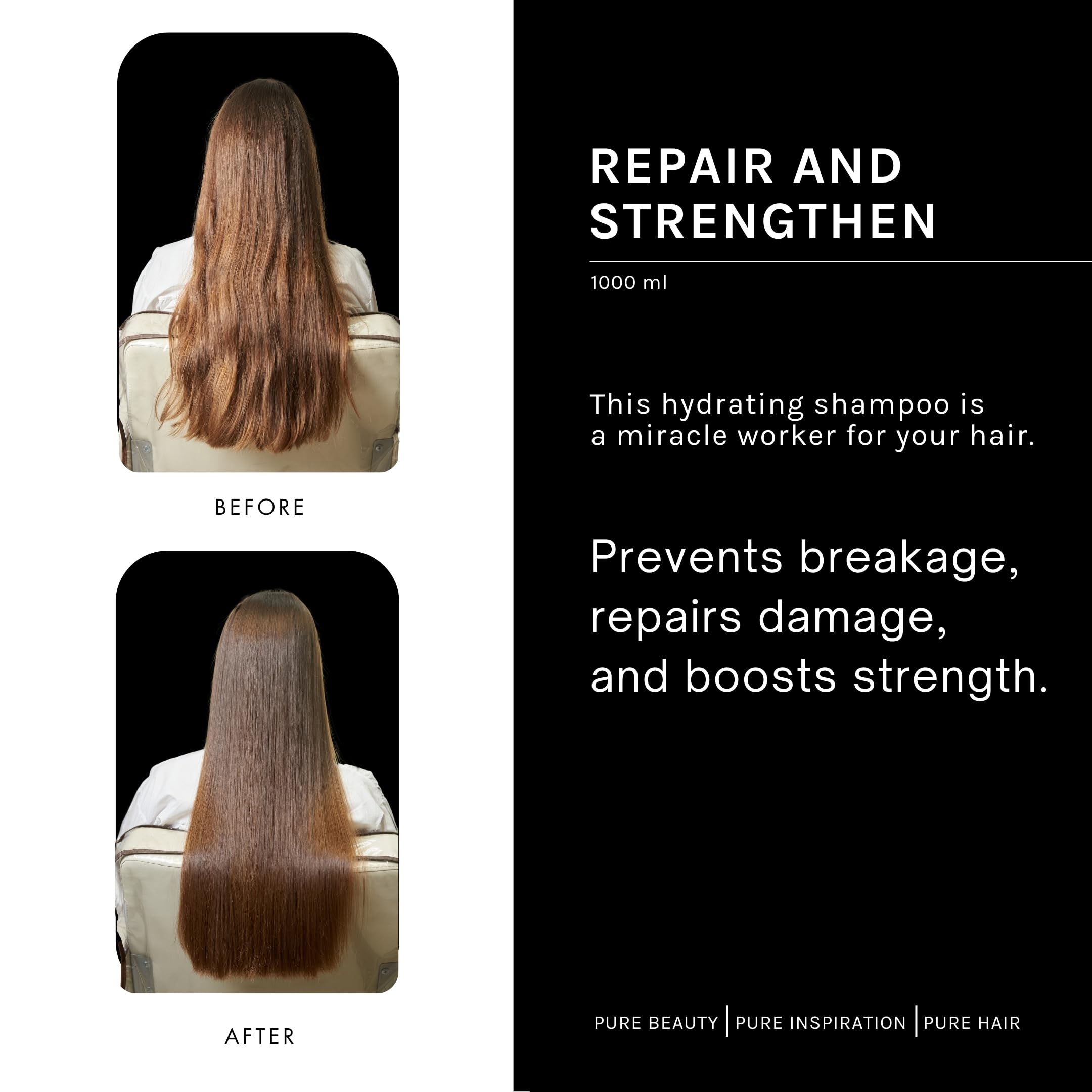 pH Labs Smooth Perfect Shampoo & Conditioner Set - Frizz Control & Hydrating Hair Care with Monoi Oil & Magnolia Extract - Moisturizing for Dry, Damaged Hair - 33.81 oz - Achieve Silky Smooth Hair at Home or Salon
