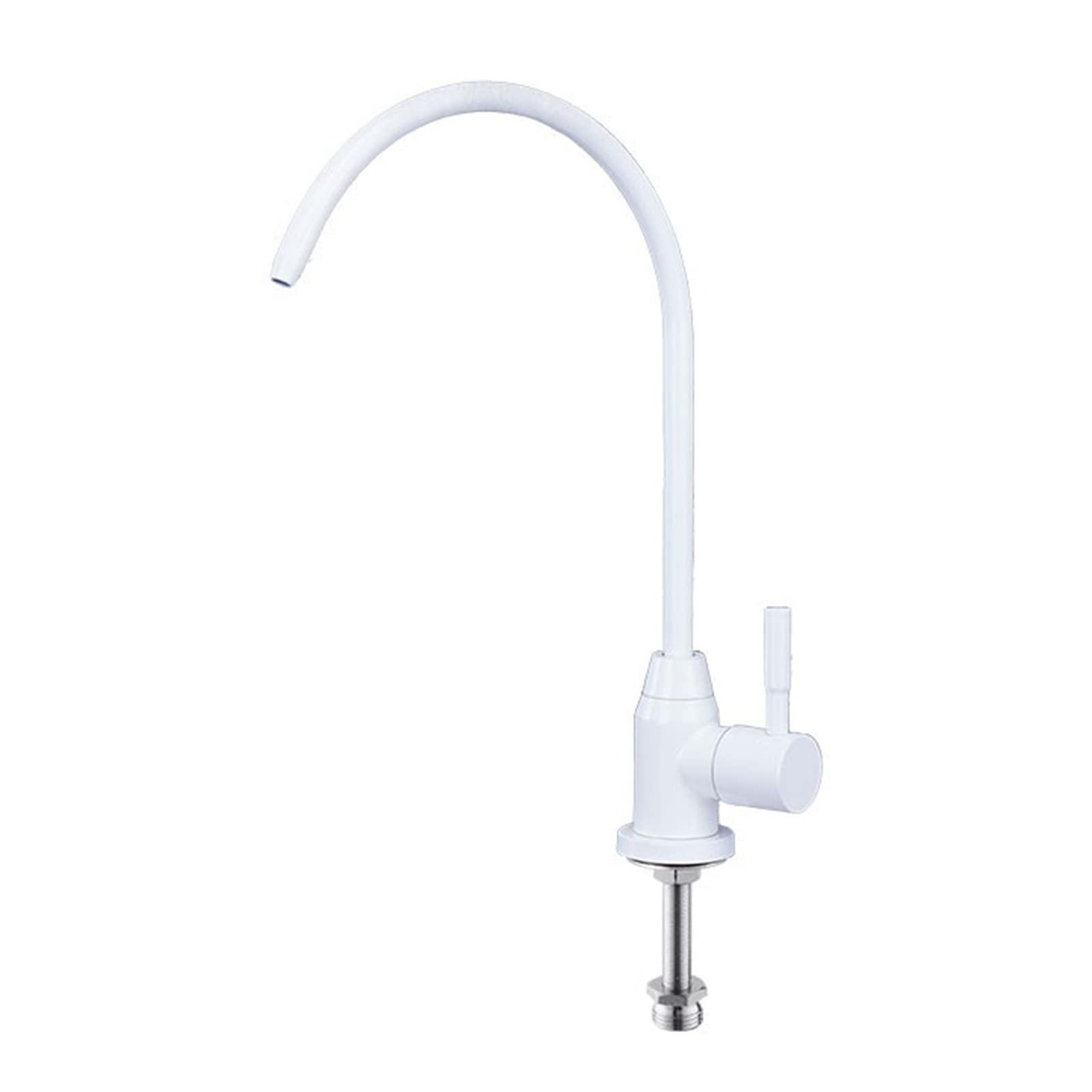 Stainless Steel Single Hole Kitchen Faucet - Cold Water Swivel Spout for Sink