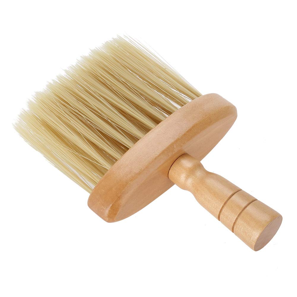Wooden Hair Cleaning Brush with Anti-Slip Groove - Gentle Dusting Brush for Salon & Home Use - Perfect for Styling, Detangling & Quick Cleanup