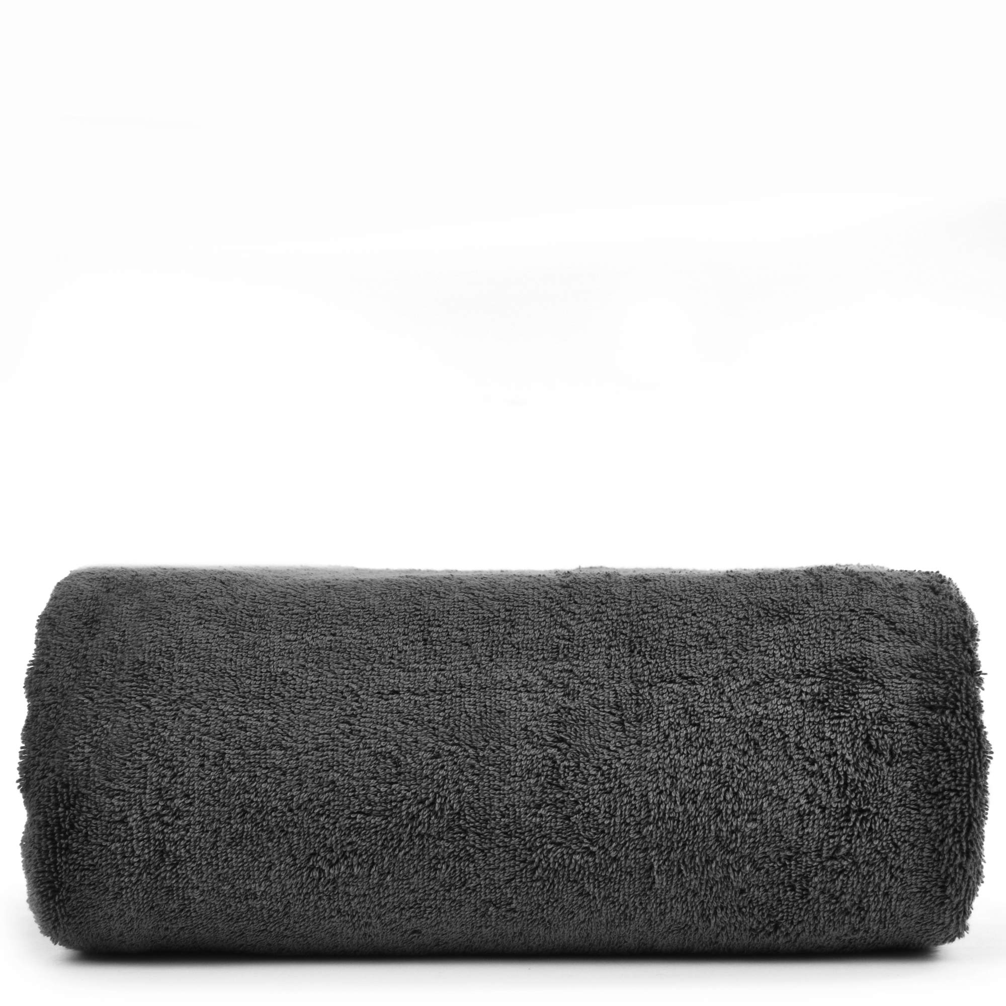 Premium Turkish Cotton Bath Towel Set - Luxury Oversized Hotel & Spa Towel (1-Piece, Black) - Soft & Absorbent for Bath, Beach, Pool & Gym