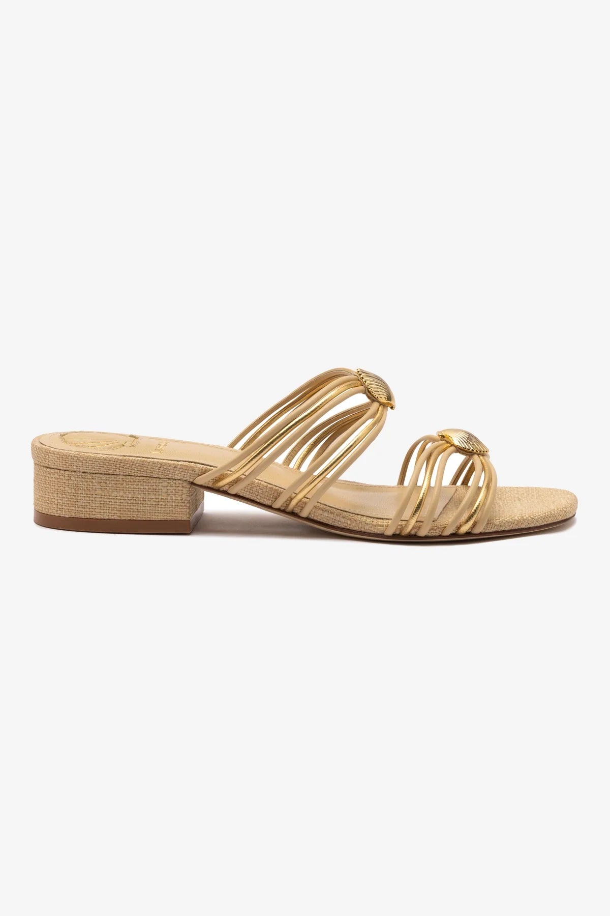 Shelly Flat Mule Sandals - Beige Raffia Slides for Women | Comfortable Summer Shoes for Beach, Pool & Casual Outings