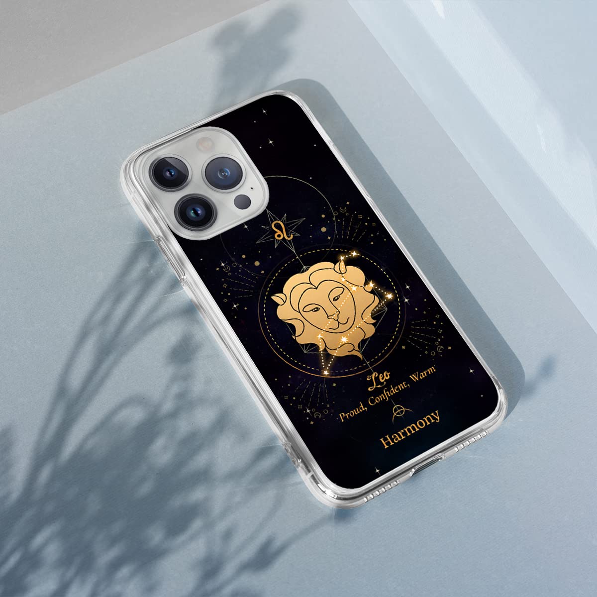 Custom Zodiac Leo Sign Astrology Horoscope Phone Case for iPhone 16/15/14/13/12/11/XR/X/XS/8/7 Plus/Mini/Pro/Max - Personalized Birthday Gift for Astrology Lovers | Perfect for Daily Use, Parties & Gifts