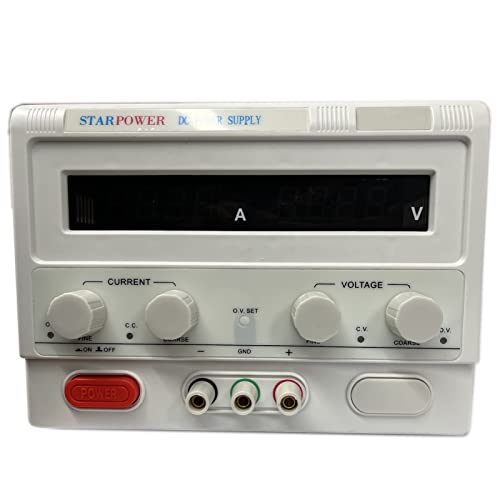 0-60V 0-20A Adjustable DC Power Supply with Digital Display - Precision Variable Lab Bench Power Supply 110V Input for Electronics Testing, DIY Projects & Circuit Repair