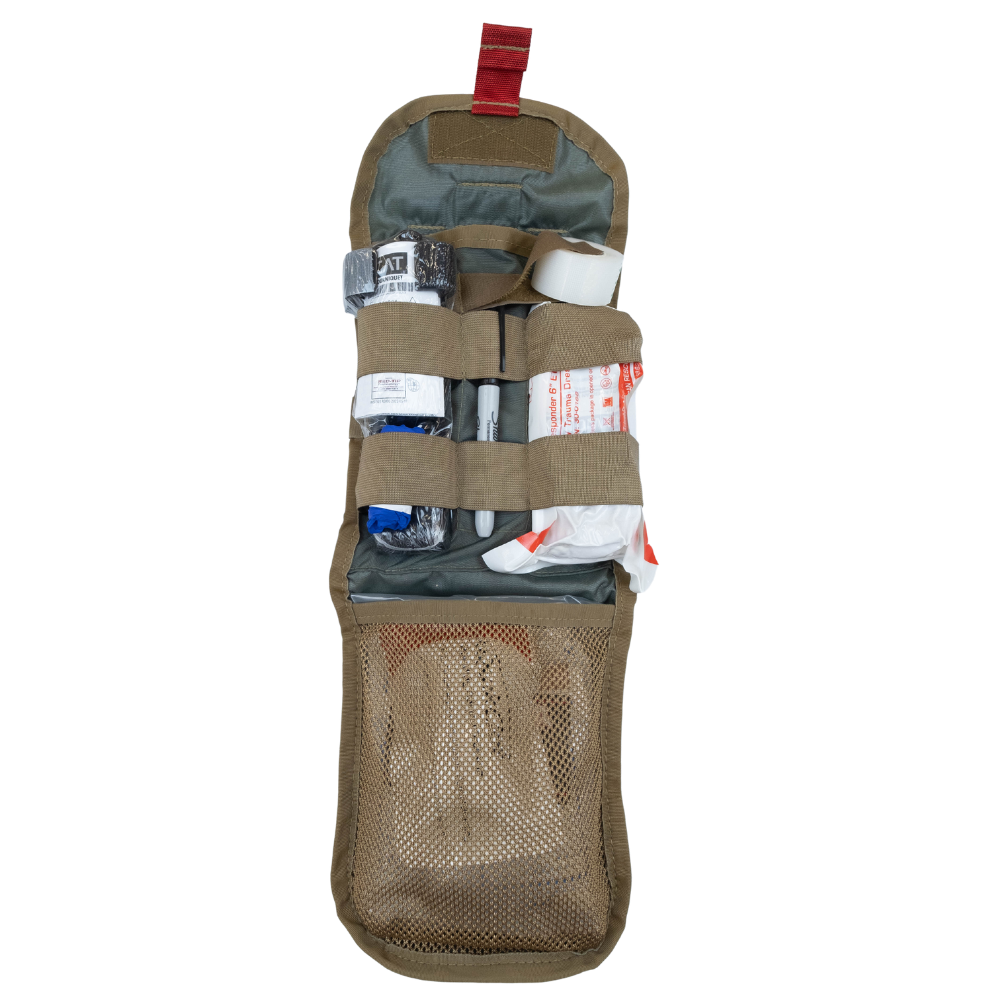 BearFAK 3.0 Tactical First Aid Kit - Compact IFAK Medical Emergency Kit for Survival, Hiking, Camping & Outdoor Adventures - Includes Trauma Shears, Bandages & Essential First Aid Supplies