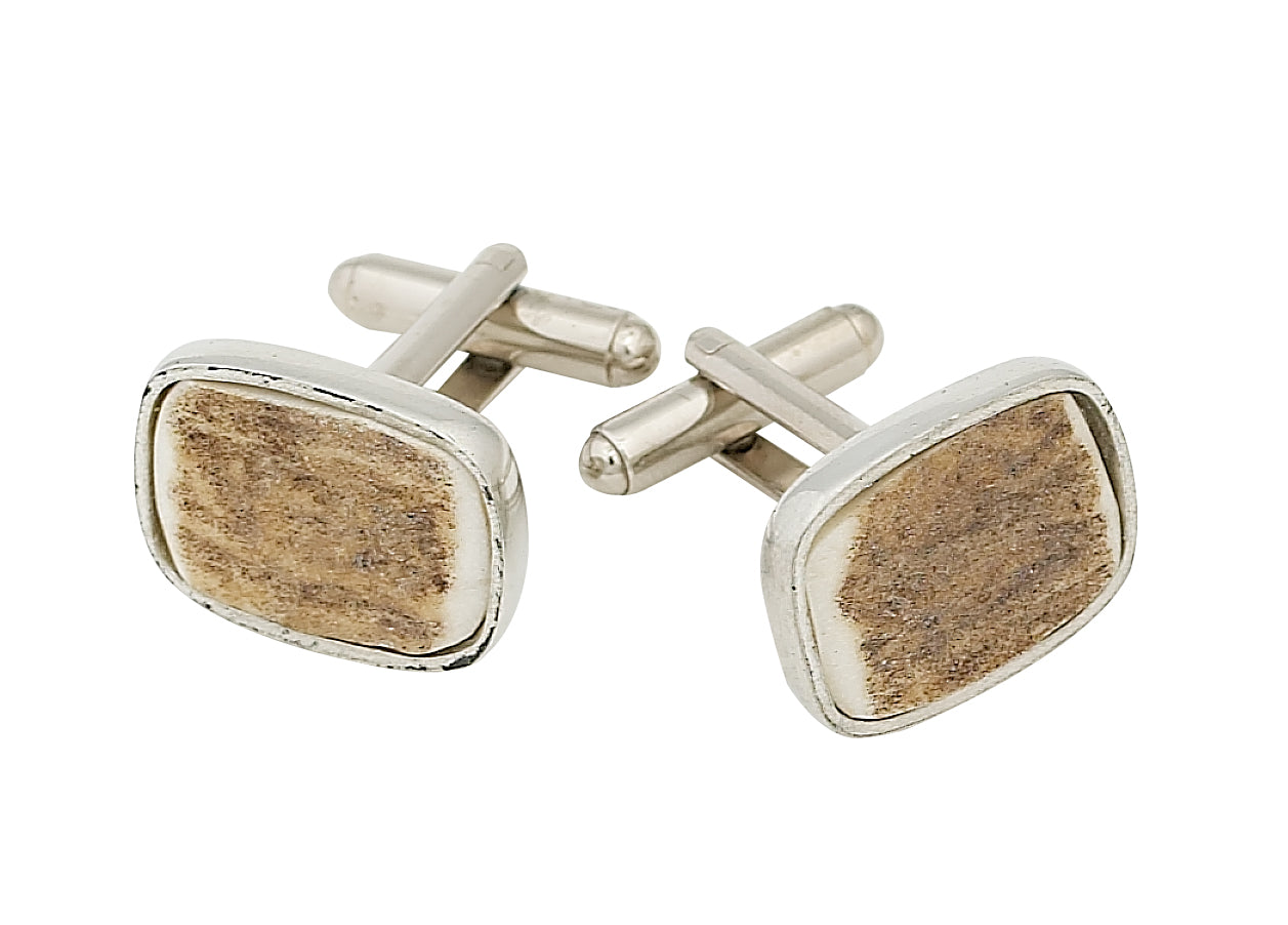Premium Staghorn Cufflinks for Men - Handcrafted Antler Cuff Links - Elegant Wedding & Formal Dress Accessories - Perfect for Business, Prom, and Special Occasions